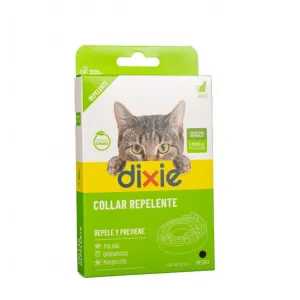 COLLIER ANTIPARASITAIRE REPULSIF D’INSECTES PUCE, TIQUES ET MOUSTIQUES - POUR CHAT - DIXIE