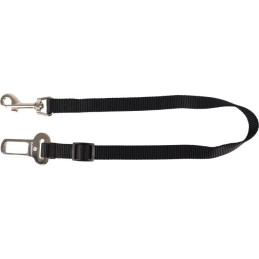 CONNECTEUR POUR CEINTURE DE SÉCURITÉ DE VOITURE KURA NOIR - POUR CHIEN - FLAMINGO - TAILLE M