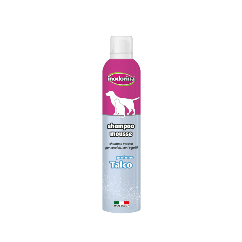 SHAMPOING MOUSSE 300 ML - TALC - INODORINA SHAMPOING MOUSSE 300 ML - TALC - INODORINA