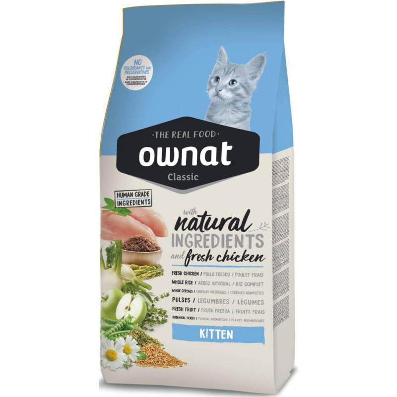 CROQUETTES OWNAT CLASSIC KITTEN POUR CHATON - 1,5KG