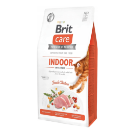 CROQUETTES BRIT CARE SANS CEREALES INDOOR ANTI-STRESS - POUR CHAT - 2KG