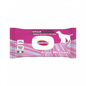 LINGETTES REFRESH A L'EAU MICELLAIRE POUR CHIEN ET CHAT - INODORINA