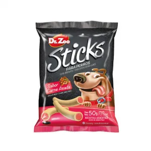 FRIANDISE POUR CHIEN DR. ZOO STICKS GRILLED MEAT 50G