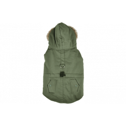 MANTEAU D'HIVER LENNOX VERT POUR CHIEN - FLAMINGO