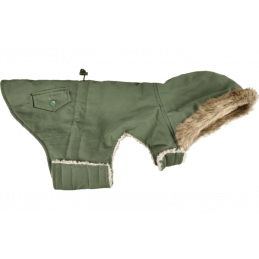 MANTEAU D'HIVER LENNOX VERT POUR CHIEN - FLAMINGO