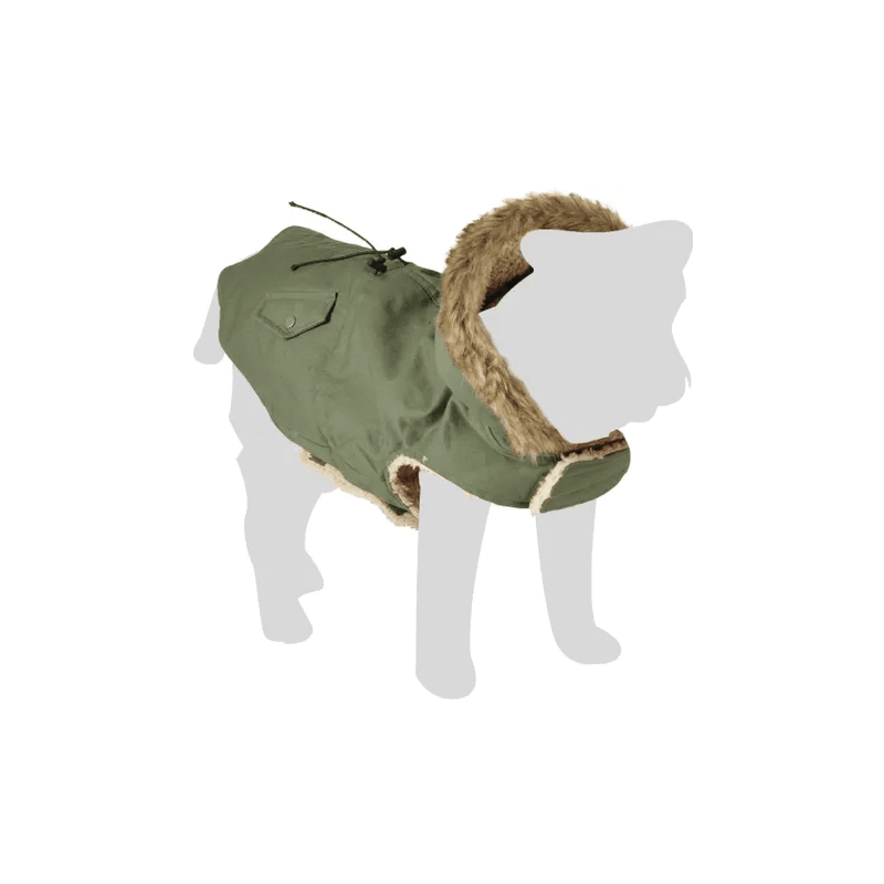 MANTEAU D'HIVER LENNOX VERT POUR CHIEN - FLAMINGO