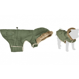 MANTEAU D'HIVER LENNOX VERT POUR CHIEN - FLAMINGO