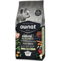 CROQUETTES OWNAT ULTRA MINI ADULTE POUR CHIEN - 3KG