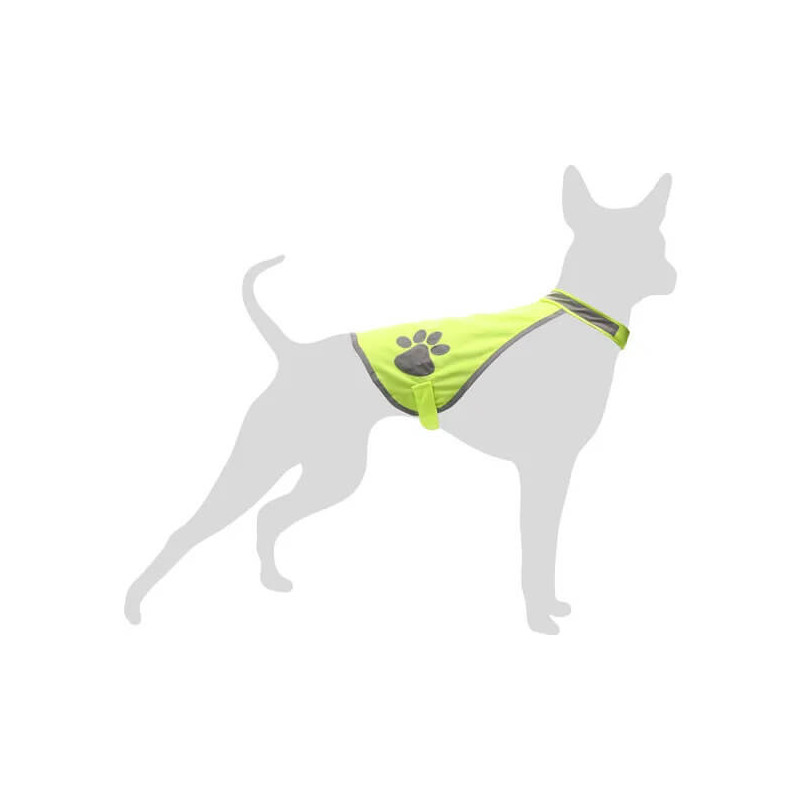 GILLET DE SÉCURITÉ REFI JAUNE FLUO POUR CHIEN - FLAMINGO