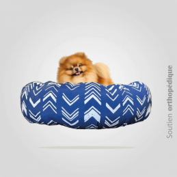 COUSSIN DONUT XL EN LIN LE PALAIS AZUR - CHIEN OU CHAT