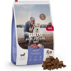 CROQUETTES MERA PURE SENSITIVE MINI POUR CHIEN - AGNEAU ET RIZ - 4KG