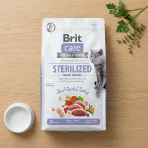 CROQUETTES BRIT CARE SANS CEREALES STERILIZED WEIGHT CONTROL - CHAT - 2KG