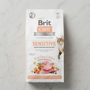 CROQUETTES BRIT CARE SENSITIVE HEALTHY DIGESTION & DELICATE TASTE - POUR CHAT - 2KG