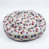 COUSSIN DONUT XL EN LIN SUPER HERO - CHIEN OU CHAT