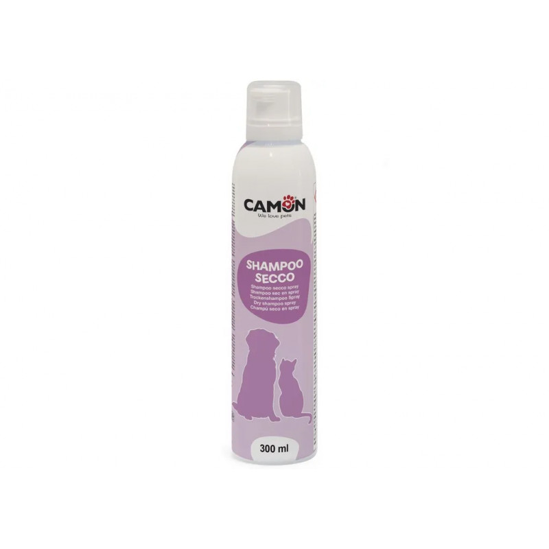Shampoing Sec en Spray Camon 300 ml – Pour Chat et Chien