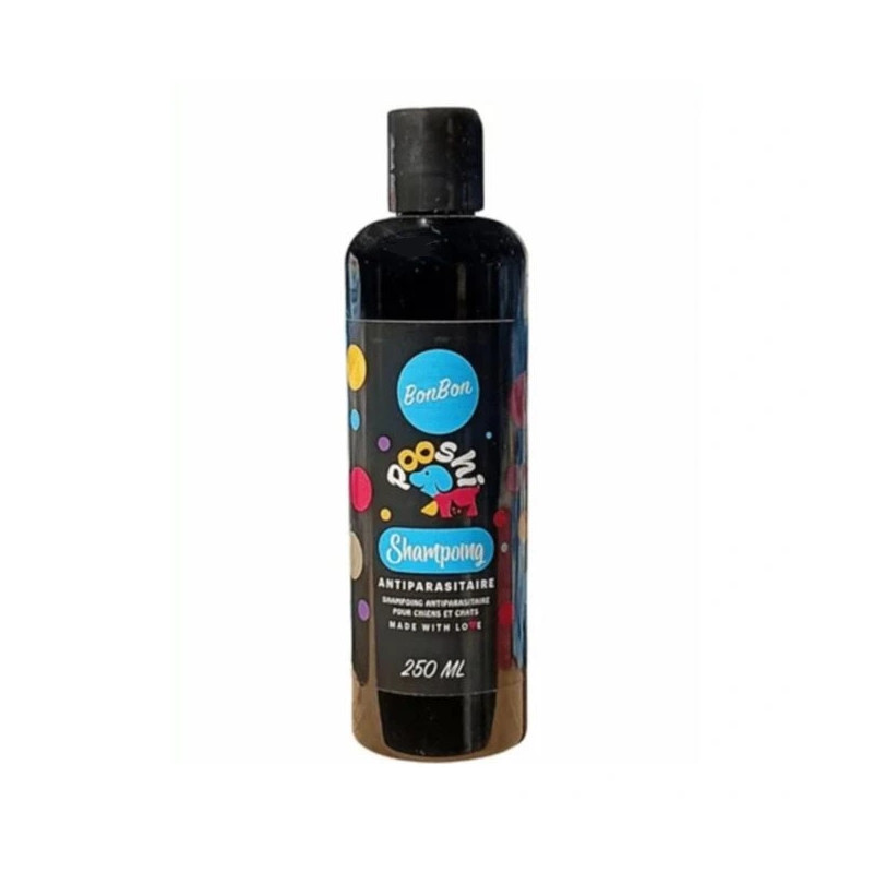 POOSHI SHAMPOING ANTI-PARASITES CHIEN ET CHAT BONBON