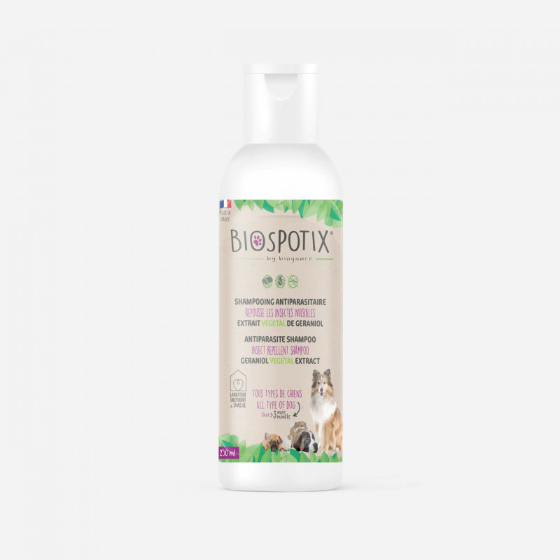 BIOSPOTIX Shampooing Antiparasitaire Chien 250ml
