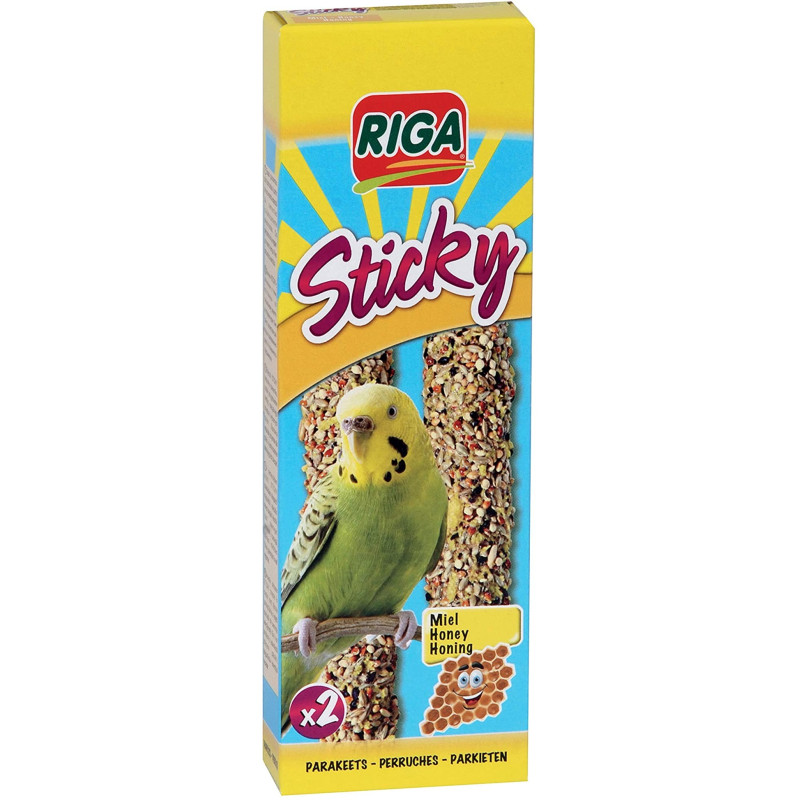 RIGA STICKY MIEL POUR PERRUCHE - 2x60g