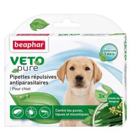 PIPETTES RÉPULSIVES ANTIPARASITAIRES POUR CHIOT