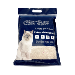 LITIERE ABSORBANTE - SANS PARFUM - CHAT BOTE - 5 L