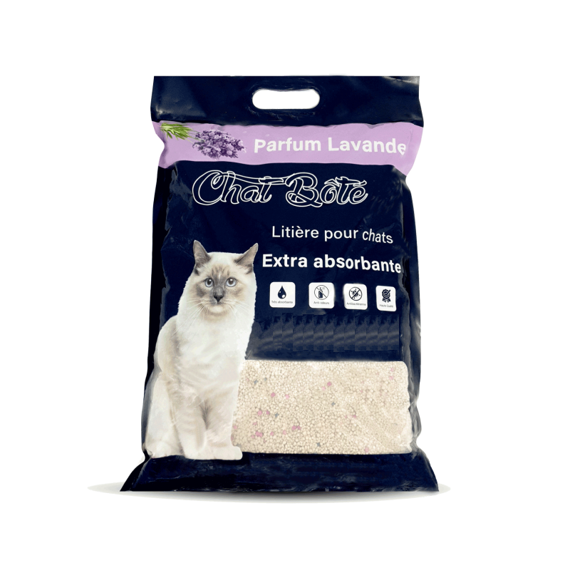 LITIERE ABSORBANTE - LAVANDE - CHAT BOTE - 5 L