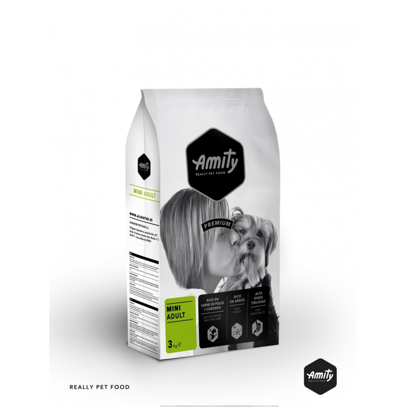 CROQUETTES AMITY MINI ADULT AU POULET ET AGNEAU - 3KG CROQUETTES AMITY MINI ADULT AU POULET ET AGNEAU - 3KG