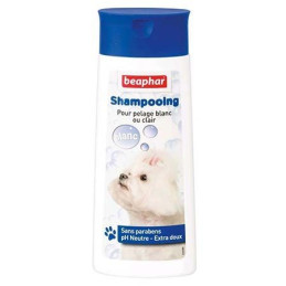 SHAMPOING POUR CHIEN - PELAGE BLANC OU CLAIR - 250 ML