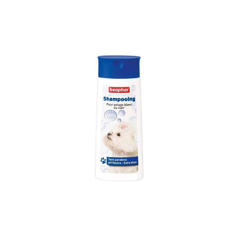SHAMPOING POUR CHIEN - PELAGE BLANC OU CLAIR - 250 ML SHAMPOING POUR CHIEN - PELAGE BLANC OU CLAIR - 250 ML