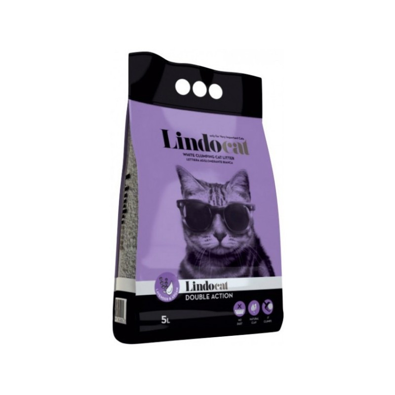 LITIERE DOUBLE ACTION (LAVANDE) COMPACT 5L - LINDOCAT LITIERE DOUBLE ACTION (LAVANDE) COMPACT 5L - LINDOCAT