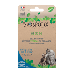 COLLIER RÉPULSIF ANTIPARASITAIRE - CHAT ET CHATTON - BIOSPOTIX