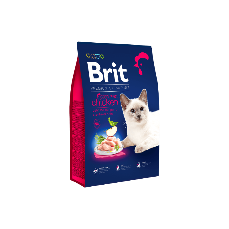 CROQUETTES BRIT PREMIUM AU POULET - POUR CHAT STERILISE - 1,5KG CROQUETTES BRIT PREMIUM AU POULET - POUR CHAT STERILISE - 1,5KG