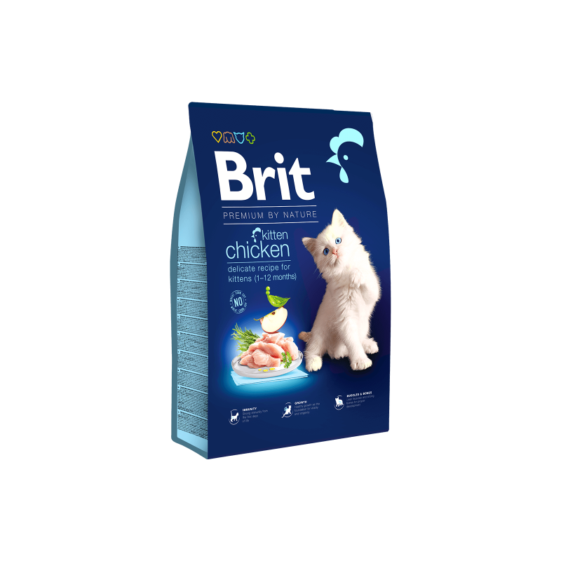 CROQUETTES BRIT PREMIUM AU POULET - POUR CHATON - 1,5KG CROQUETTES BRIT PREMIUM AU POULET - POUR CHATON - 1,5KG