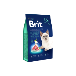 CROQUETTES BRIT PREMIUM ADULTE SENSITIVE A L'AGNEAU - POUR CHAT -  1,5KG