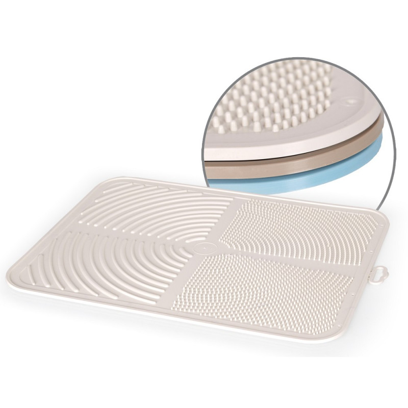 TAPIS ANTI-POUSSIÈRE POUR BAC À LITIÈRE ET TOILETTE TAPIS ANTI-POUSSIÈRE POUR BAC À LITIÈRE ET TOILETTE